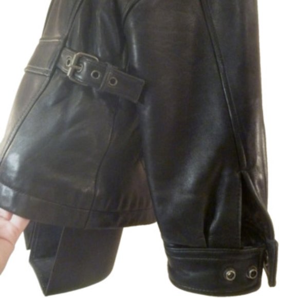 Tibor Other - $$$ SOLD $$$ Tibor Men M Jacket OverCoat Zip Black Soft Leather Thermolite